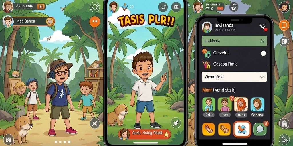 remi62 - Screenshot aplikasi REMI62 menampilkan fitur chat untuk interaksi pemain.